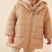 Manteau oversize à poche BD - Nude