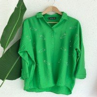 Chemise Imprimée Crochet WR - Vert