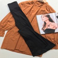 Pantalon Flare Côtelé - Noir