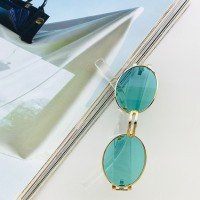 Lunettes Ovales ŞT Star - Vert & Transparent