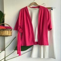 Kimono uni VT - Rose
