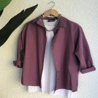 Chemise à manches chauve-souris BD Classic - Lilas