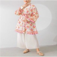 Kimono à motifs LM - Orange