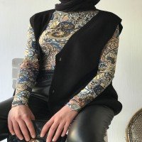 Blouse colorée à motif cachemire OW