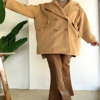 Manteau oversize en cachemire HW - Camel