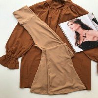 Pantalon Flare Côtelé - Camel