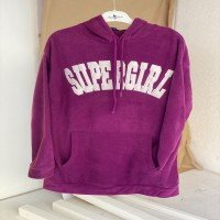 Sweat en peluche ABS Supergirl - Violet