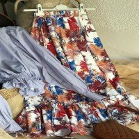 Jupe DM Ethnic Bas Froufrou Blanc