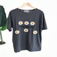 T-shirt Flowergirl ŞHN - Füme