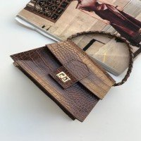 Pochette à chevrons - Marron